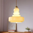 Ljojo Bauhaus Glass Pendant Lamp Ceiling Suspension for Kitchen Island Bedroom Dining Room