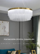 Ljojo Luxury Twisted Crystal Ceiling Chandelier for Dining Living Room