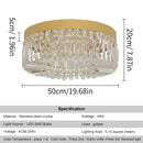 Crystal Ceiling Lamp Modern Chandelier LED Light Fixture by Ljojo for Bedroom Living Room.