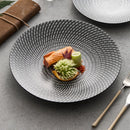 Ljojo Meteor Shower Ceramic Salad Plate Set, High-End Light Luxury Tableware