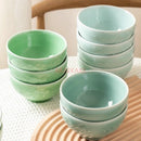 Ljojo 4.5-inch Plum Blossom Ceramic Dining Bowl for High-Temperature Tableware