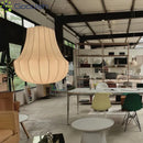 Modern Minimalist Retro Rattan Pumpkin LED Pendant Lights Chandeliers for Home Decoration by Ljojo
