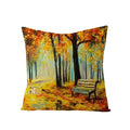 Ljojo Maple Leaf Sunflower Pillowcase for Living Room Bedroom Decor, 45*45cm