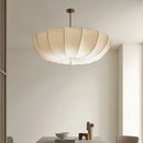 Nordic Wabi Sabi Fabric Led Pendant Light French Cream Style Cloth Bedroom E27 Hanging Lamp Lighting Living Room Decor Fixtures