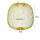 Foscarini Spokes 1/2 Suspension Pendant Light: Elegant White Birdcage Lamp for Dining Room