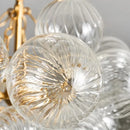 American Vintage Luxury LED Pendant Light Glass Bubble Chandeliers for Living Dinning Bedroom Lamps by Ljojo
