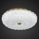 Copper Ceiling Lamp Light Luxury Crystal Glass Jack-o-Lantern Study Entrance Ljojo