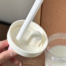 Ljojo 500/850ML Pink Bow Straw Water Bottle Cute Coffee Bubble Milk Tea Cup