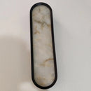 LED Oval Wall Lamp Natural Marble Gold Black Copper Modern Elegant Lighting for Ljojo