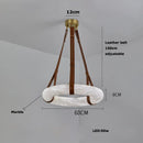 Ljojo Marble Chandelier: Trendy LED Pendant Light for Stylish Indoor Lighting