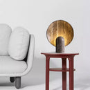 Ljojo Luxury Dark Travertine Resin Table Lamp - LED Modern Minimalist Home Decor