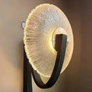 Ljojo LED Wall Lamp: Gold Black Metal Clear Glass, Bedroom Living Room Restaurant Lighting