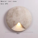 LED Real Stone Wall Light: Ljojo Art Deco Bedroom Sconce for Ambiance & Style