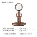 Cartoon Moon Table Lamp USB Rechargeable Solid Wood Dimming Desk Light for Bedroom by Ljojo