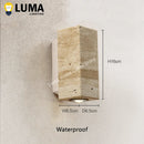 Yellow Travertine Wall Lamp Japanese Style for Bedroom Corridor Aisle - Ljojo