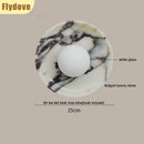 Ljojo Marble White Glass Ball LED Wall Lamp for Luxury Home Decor
