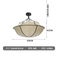 Ljojo Fabric Chandelier Hanging Light for Living Room Bedroom glam decor