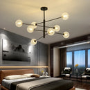 LED Chandelier Black/Gold Modern Pendant Light for Living Room - Ljojo