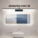 Ljojo LED Wall Lamp 40/80/100cm Modern Mirror Decor Lighting Strip for Bathroom Kitchen