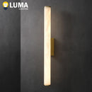 Copper Marble Wall Lamp, Luxury Stone Wall Light for Tv Background by Ljojo