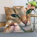 Cute Cat Print Pillowcase by Ljojo - Perfect for Home, Car, and Sofa