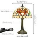 Cute Crab Stained Glass Lamp 12 Inch | Retro Home Office Decor Reading Light - Ljojo