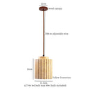 Japanese Wabi-sabi LED Stone Pendant Light for Home Decor | Square Columnar Shape Chandelier