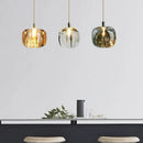 Nordic Luxury Glass LED Pendant Chandelier for Bedroom & Dining Room by Ljojo