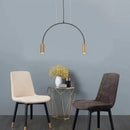 Ljojo Kitchen Island Suspension Arc Pendant Light LED Chandelier Stylish Hanging Lamp
