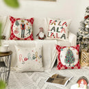 Christmas Nutcracker Decoration Pillowcase Set - Ljojo Branded Festive Tree Printed Cushion Suite