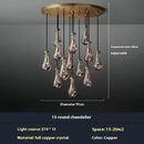 Ljojo Modern E14 Water Droplets Crystal Chandelier for Living Rooms and Hotels