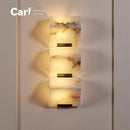Modern French Retro Marble Wall Lamp for Living Room Atmosphere by Ljojo