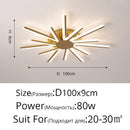 Modern Metal LED Ceiling Light for Living Dinning Room Master Bedroom by Ljojo