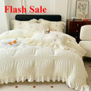 Korean Princess Style Lace Ruffles Wedding Bedding Set by Ljojo