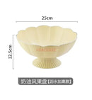 Ljojo Light Luxury Fruit Plate for Living Room Tea Table Snacks and Candy Organization