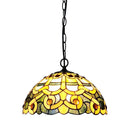 30CM Baroque Chandelier Tiffany Style Glass Lighting Retro Art Creative for Ljojo