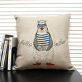 Animal Penguin Cushion Cover 45x45, Ljojo Brand - Cute & Funny Decorative Pillowcase