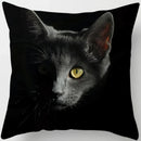 Ljojo  Black Cat Pillowcase  Decorative Square Cushion Cover 45*45cm