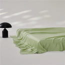 Ljojo Luxury Lyocell Flat Sheet, Smooth Silky Grey Bed Sheet for Cooling & Breathable Summer Sleep