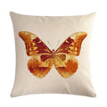 Butterfly Cotton Linen Throw Pillow Cover for Home & Car Decor - Ljojo
