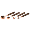 Ljojo Measuring Spoons & Cups Set Wood Handle Stainless Steel Baking Tools