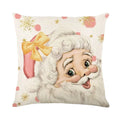 Christmas Party Pillowcase with Santa Claus & Snowman Print for Home Decoration by Ljojo.