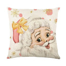 Christmas Party Pillowcase with Santa Claus & Snowman Print for Home Decoration by Ljojo.
