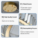 Modern Crystal LED Pendant Light for Bedroom | Ljojo Hanging Lamp | Indoor Illumination Chandelier