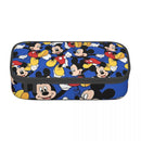 Ljojo Mickey Mouse Pen Case: Large Kawaii Storage Bag for Women Men
