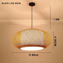 Bamboo Chandelier Pendant Light - Traditional Southeast Asian Style for Tea Room Decor by Ljojo