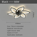 Ljojo Luxury Modern Ceiling Fan Lamp for Living & Dining Room