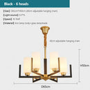LED Chandelier Pendant Light Modern Nordic Retro Dining Room Decor Ljojo