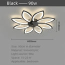 Ljojo Luxury Modern Ceiling Fan Lamp for Living & Dining Room