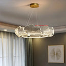 Ginkgo Lotus Leaf Chandelier Light - Postmodern Dimming Fixture by Ljojo